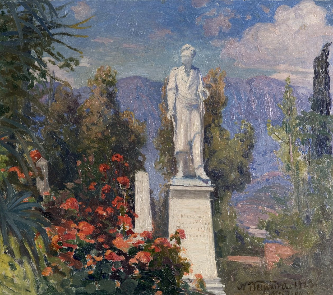 Byrons-emlékmű Missolonghiban, Görögország, 1923 alkotó: Nicholas Himona