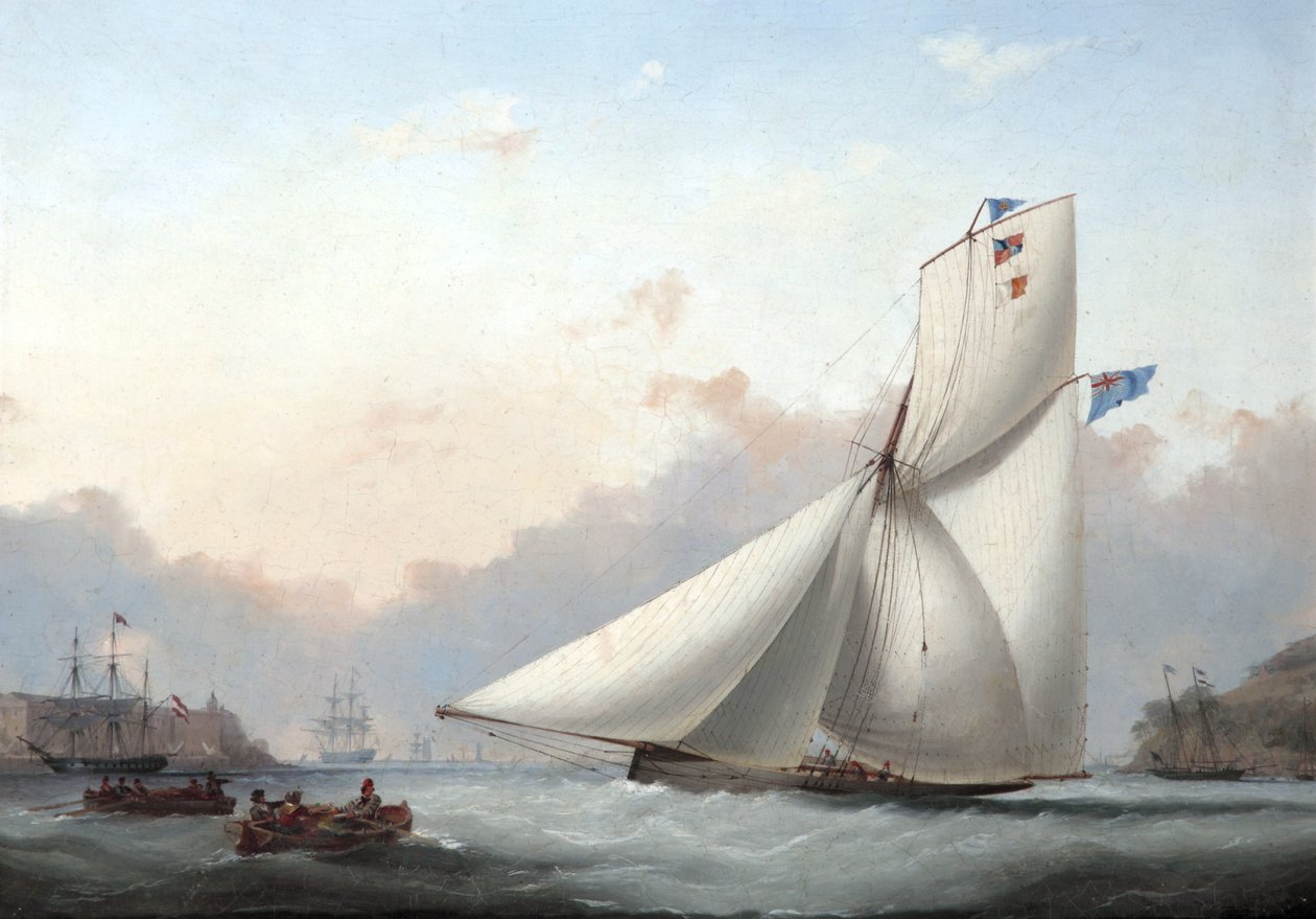 Cutter jacht Plymouth Soundban alkotó: Nicholas Matthews Condy