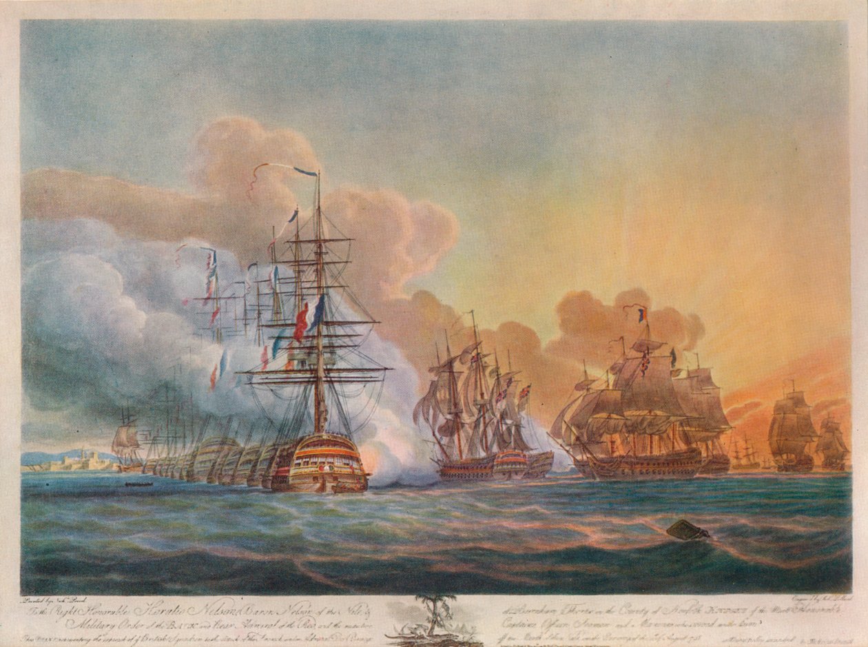 Nílusi csata, 1799 alkotó: Nicholas Pocock