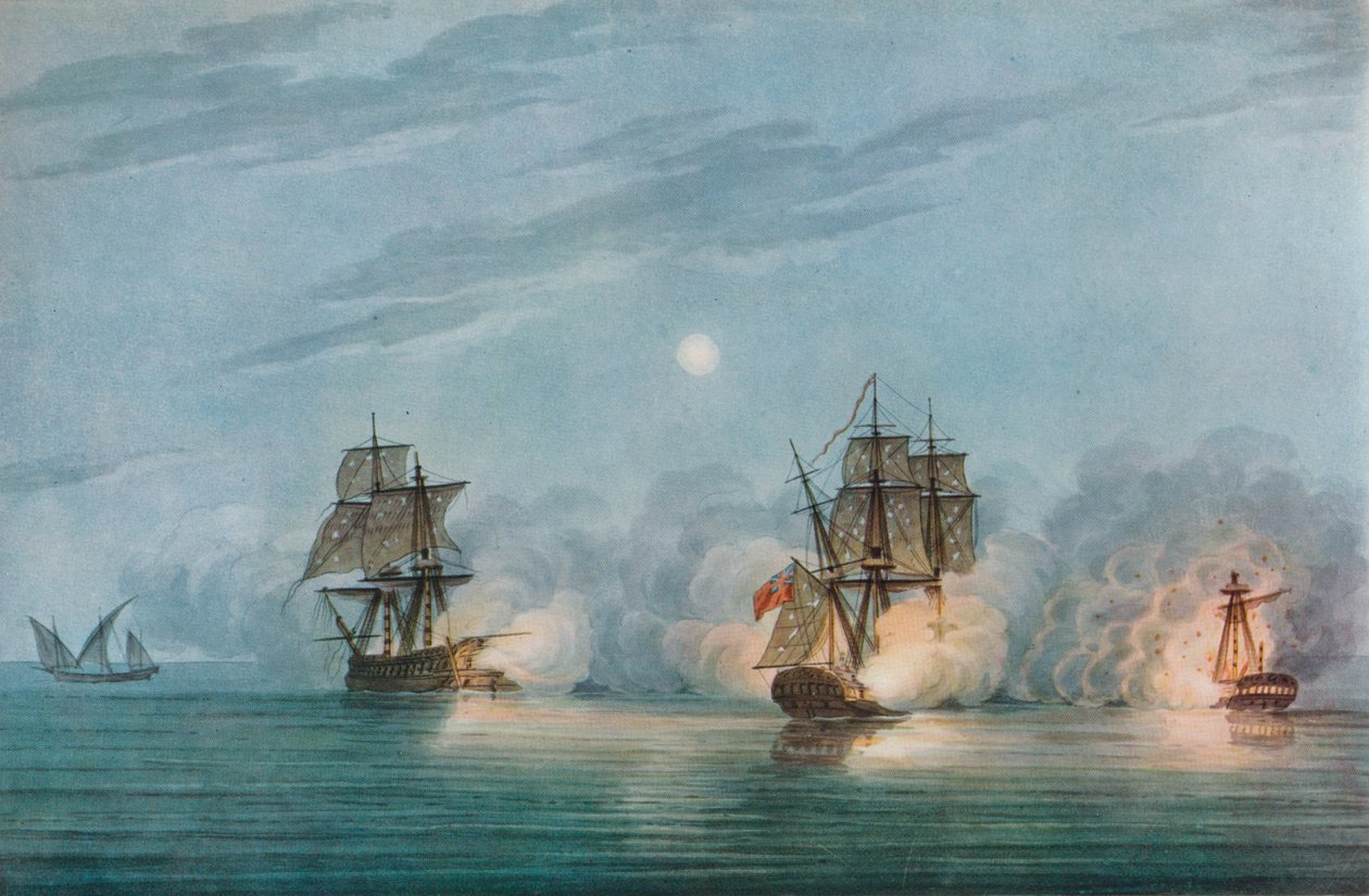 A Badere-I-Zaffér elfogása, c1809 alkotó: Nicholas Pocock
