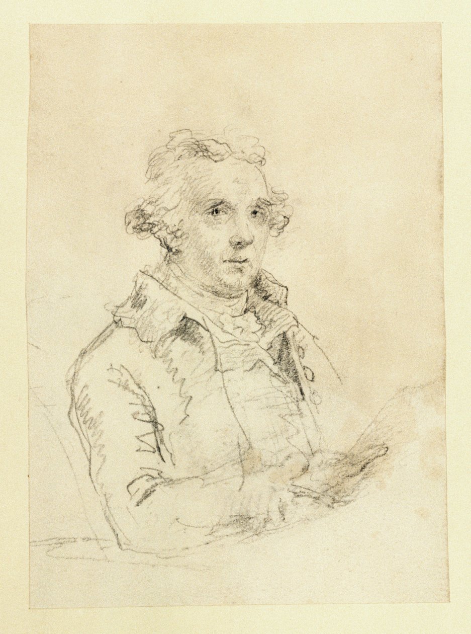 Önarckép, 1790 körül (papír, grafit) alkotó: Nicholas Pocock