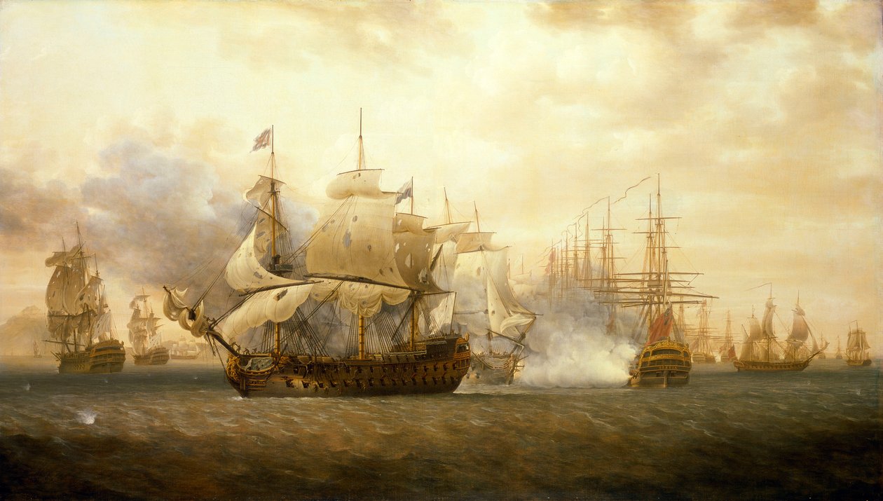 A fregatt-öbölbeli csata, 1782. január 26. alkotó: Nicholas Pocock