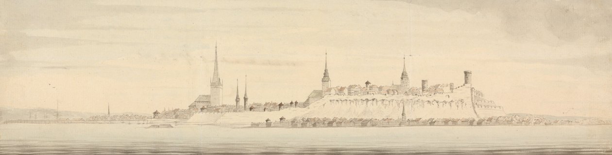 Kilátás Revelre, Észtország fővárosára alkotó: Nicholas Pocock