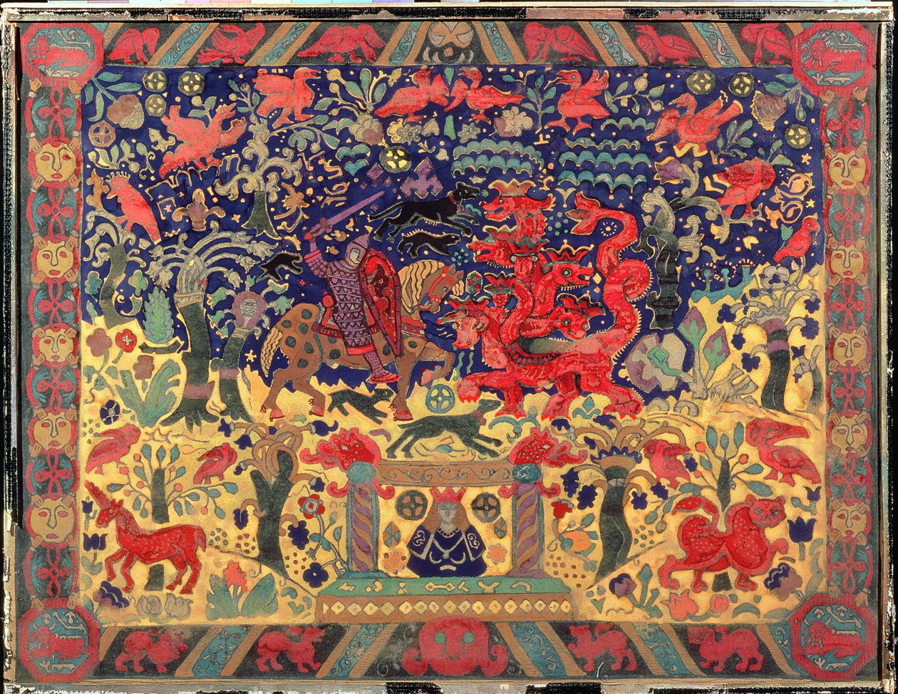 Csata a sárkánnyal, 1912 alkotó: Nicholas Roerich