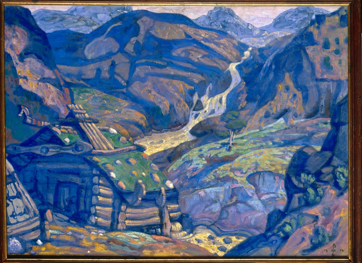 Henrik Ibsen Peer Gynt című művének dekorációja, 1912 alkotó: Nicholas Roerich