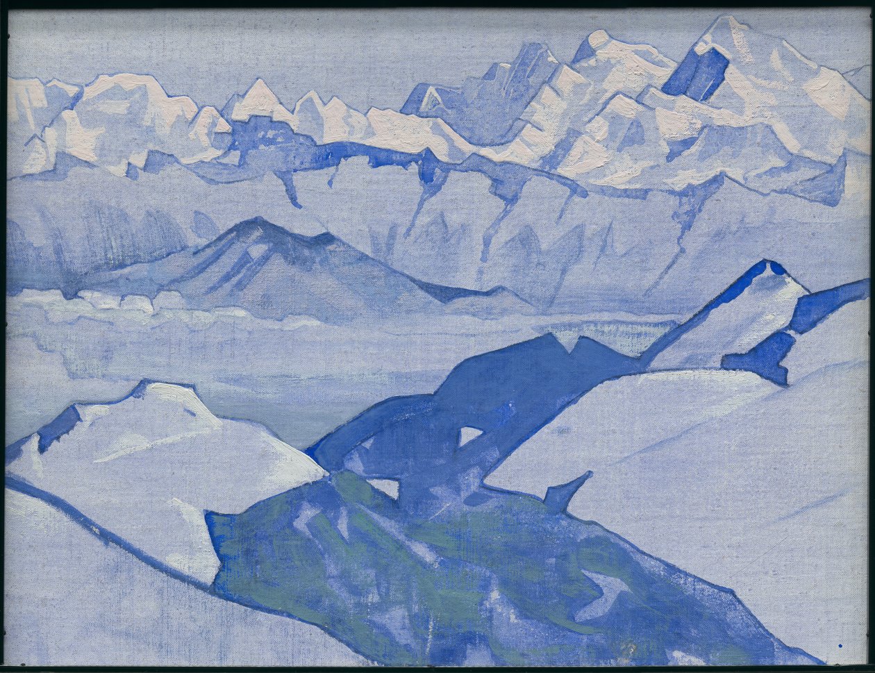 Everest Range, "Himalája" sorozat, 1924 alkotó: Nicholas Roerich