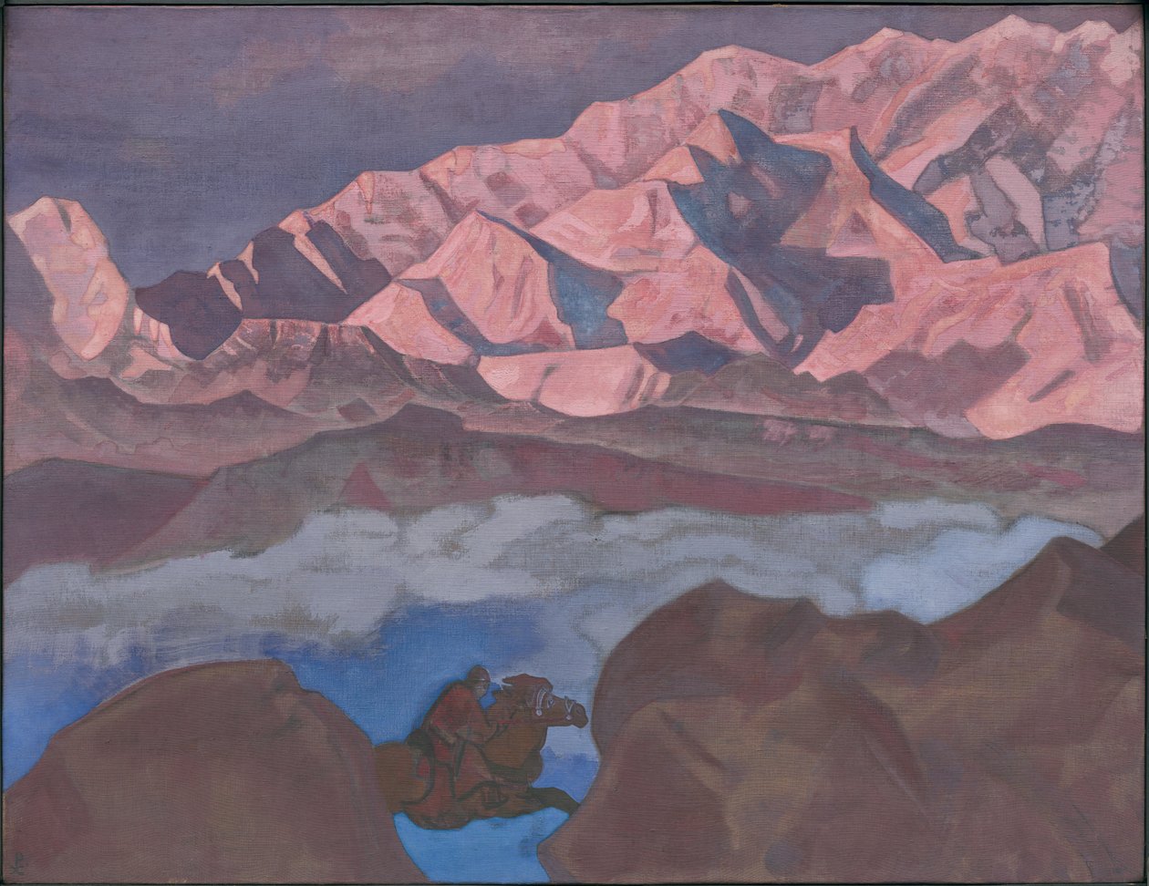 Ő, aki siet, "Hazája" sorozat, 1924 alkotó: Nicholas Roerich