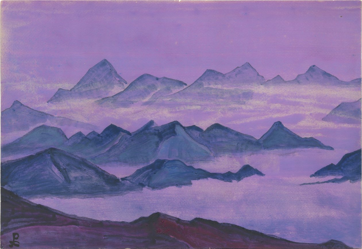 Himalája, albumlevél alkotó: Nicholas Roerich