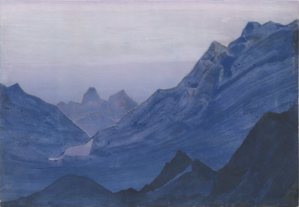 Himalája, albumlevél, 1934 alkotó: Nicholas Roerich