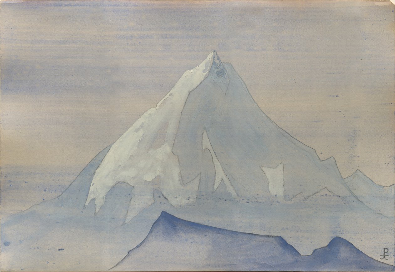 Himalája, albumlevél, 1934 alkotó: Nicholas Roerich