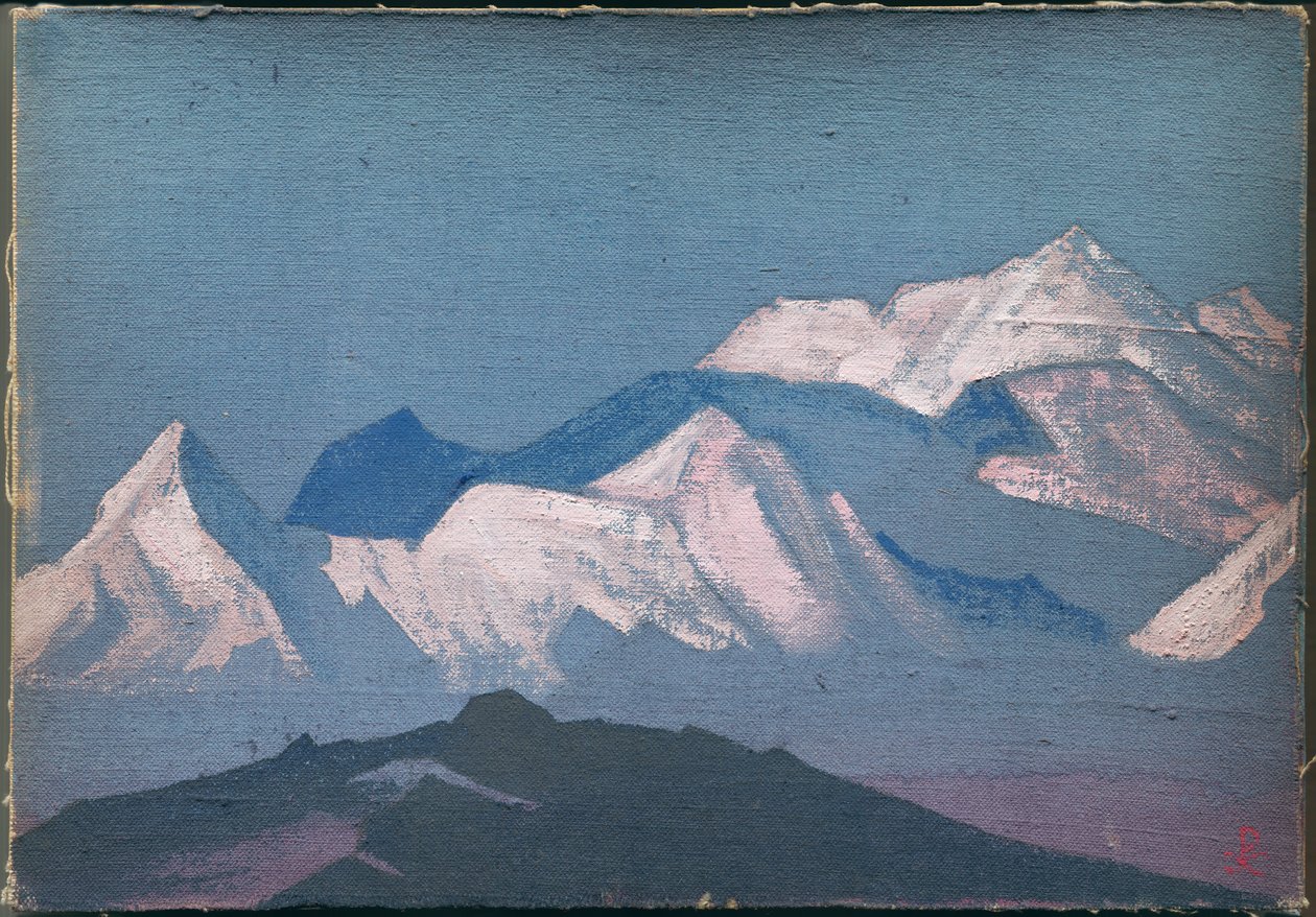 Himalája, vázlat, 1933 alkotó: Nicholas Roerich