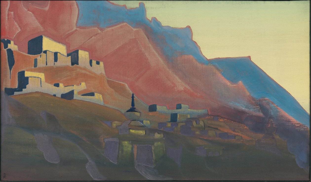 Ladakh, Sunset, "Szent hegyek" sorozat, 1933 alkotó: Nicholas Roerich