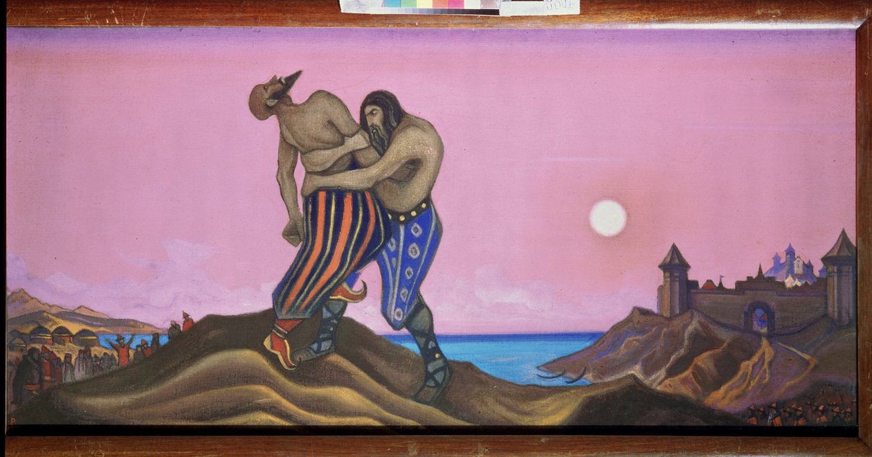 Msztyiszlav és Rededya párharca. (Msztyiszlav csernigovi nagyherceg, Temeraire néven ismert (983-1036). Nicholas Roerich (1874-1947) festménye, tempera vászonra alkotó: Nicholas Roerich