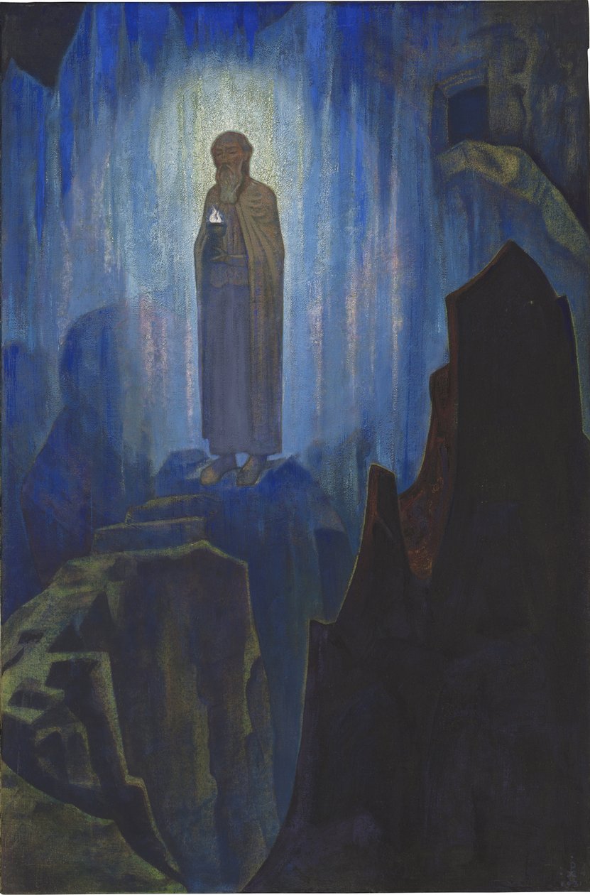 Lumiere celeste – Az ég fénye par Roerich, Nicholas (1874-1947). Tempera, vászon, méret: 124x80 alkotó: Nicholas Roerich