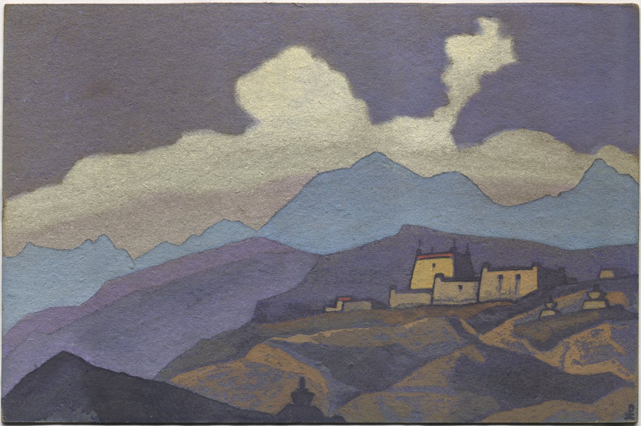 Kolostor Tsang tartományban, Tibetben, 1936 alkotó: Nicholas Roerich