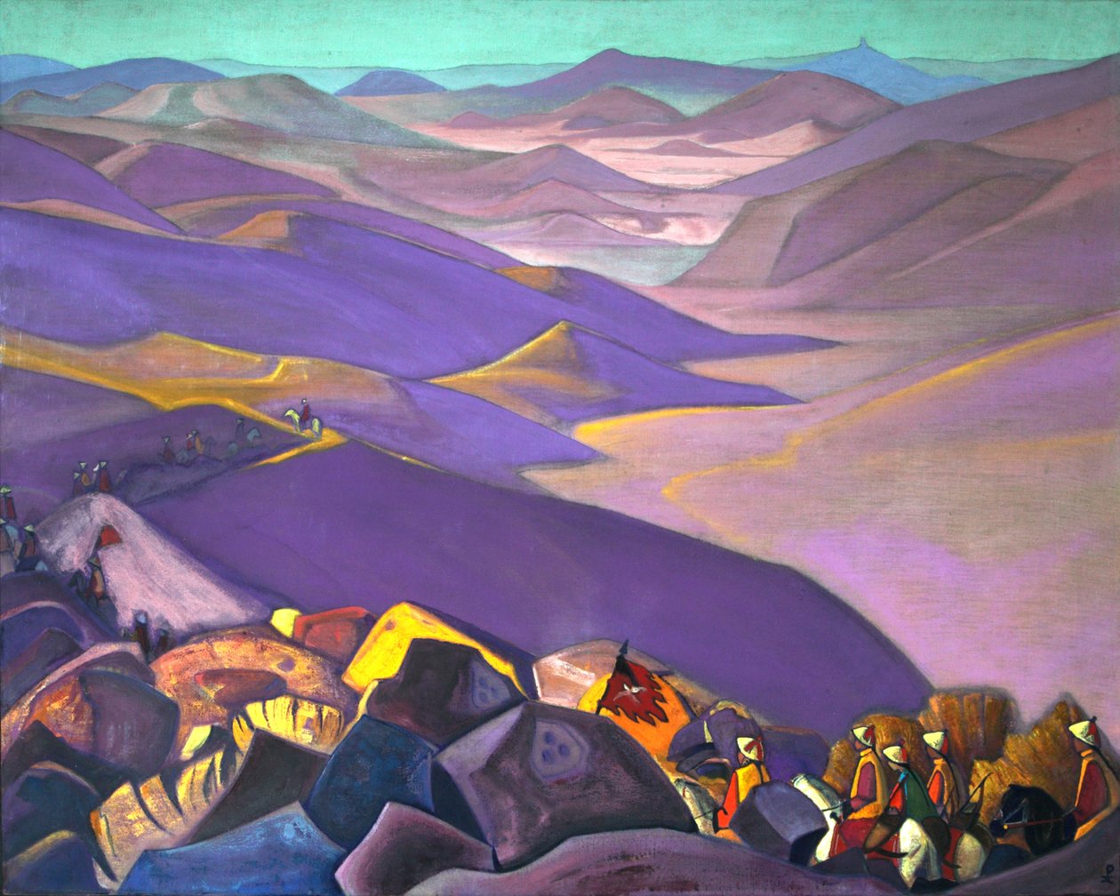 Mongólia, Dzsingisz kán, 1938. alkotó: Nicholas Roerich