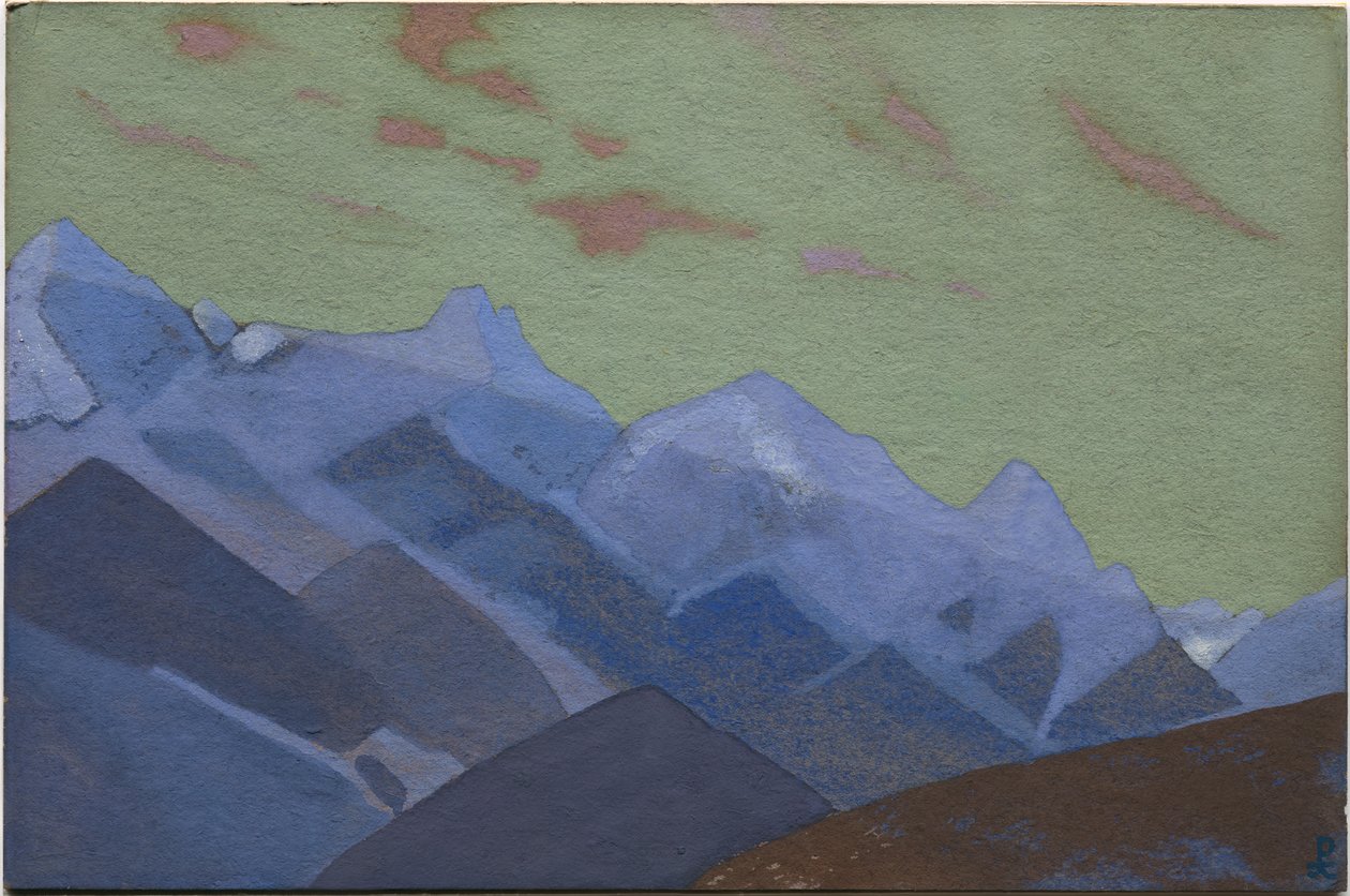 Hegyvonulat, Az Everest megközelítése, 1936 alkotó: Nicholas Roerich