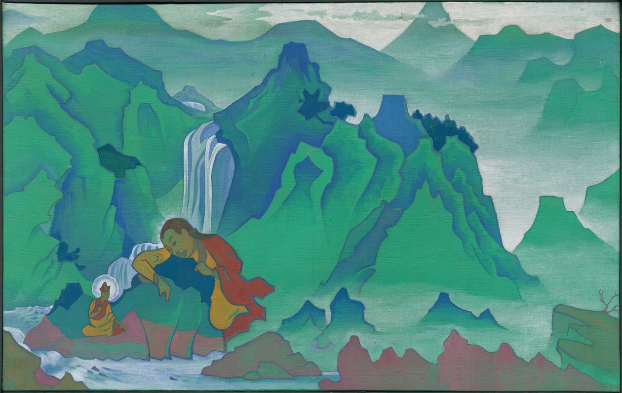 Padma Sambhava, "Kelet zászlói" sorozat, 1924 alkotó: Nicholas Roerich
