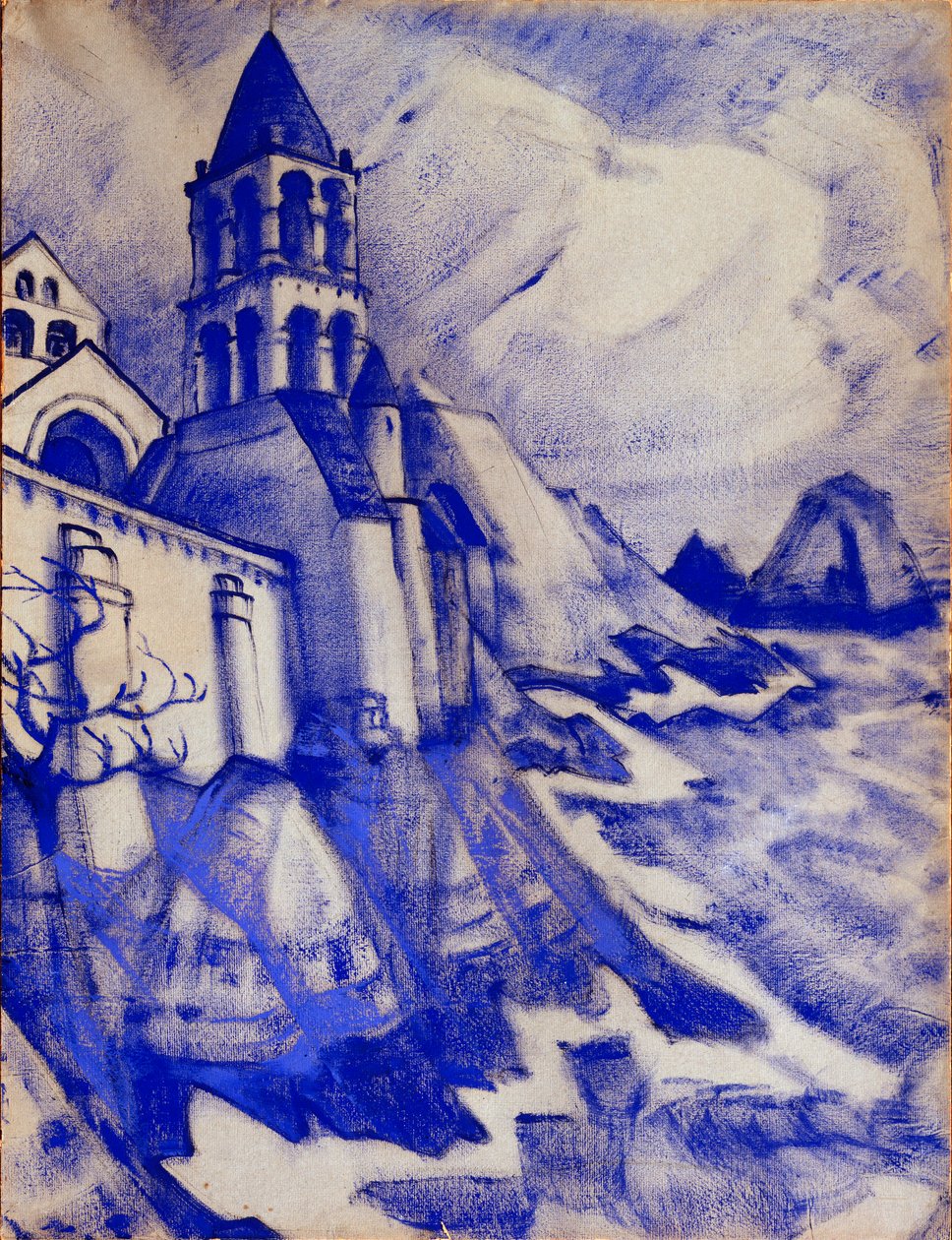 Előkészítő dekoráció Maurice Maeterlinck "Maleine hercegnő" című darabjához, 1913 alkotó: Nicholas Roerich