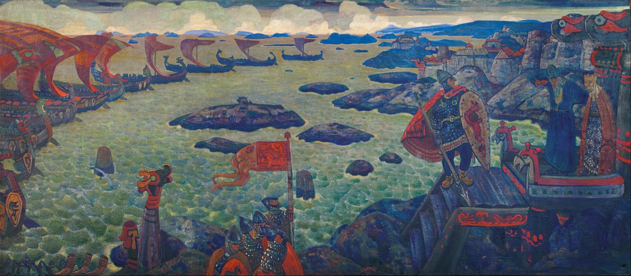 Készen áll a hadjáratra A Varángi-tenger, 1910 alkotó: Nikolai Konstantinowitsch Roerich
