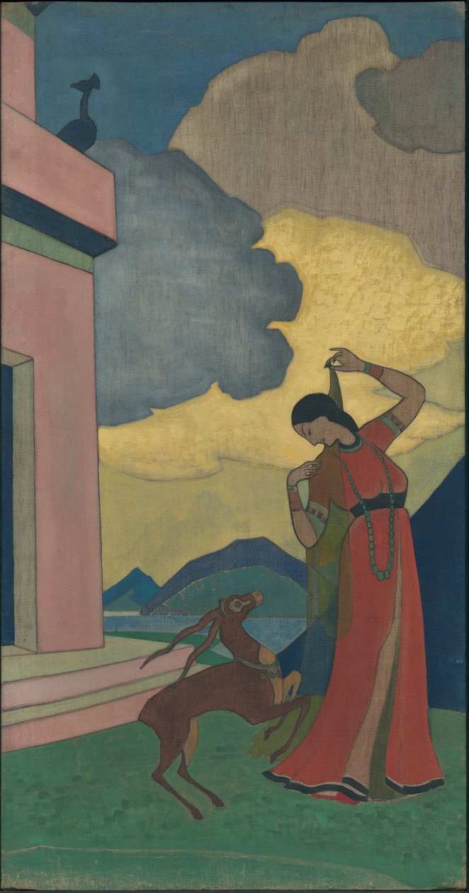 Reggeli dala, dísztábla, "Bölcs álmok" sorozat, 1920 alkotó: Nicholas Roerich