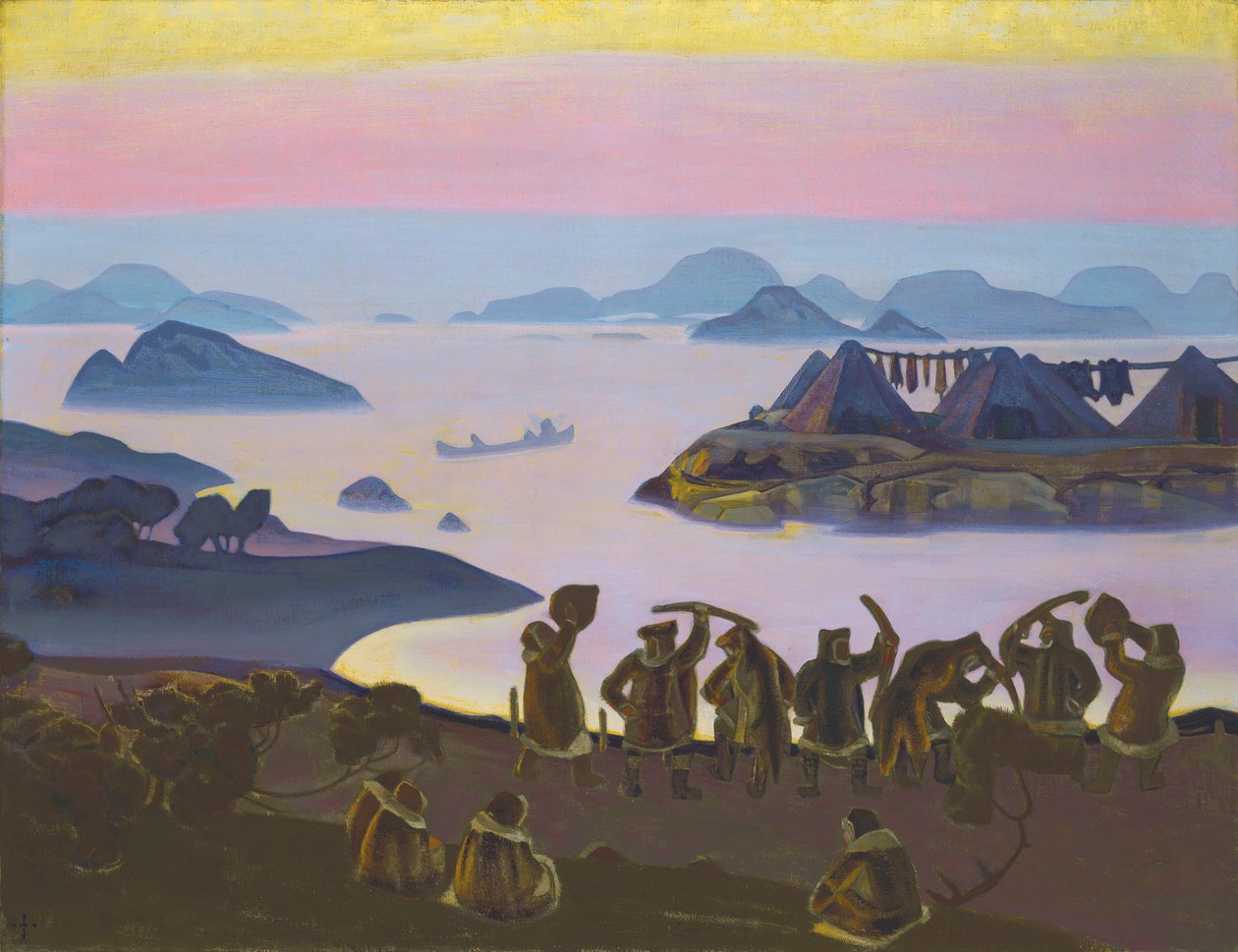 A Nap hívása, 1919. alkotó: Nicholas Roerich
