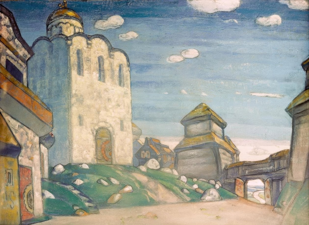 A katedrális Putivlban alkotó: Nicholas Roerich