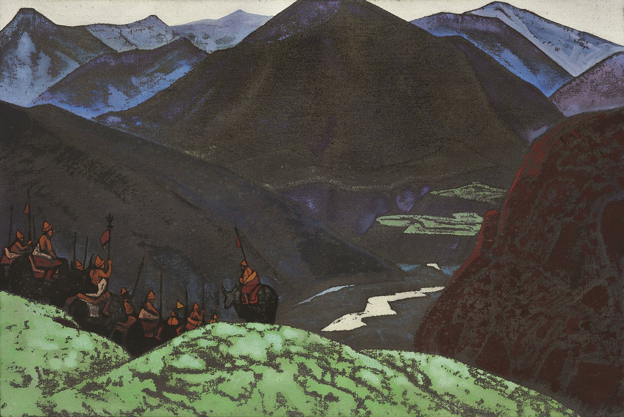 Gesar kán házigazdája, 1931 alkotó: Nicholas Roerich