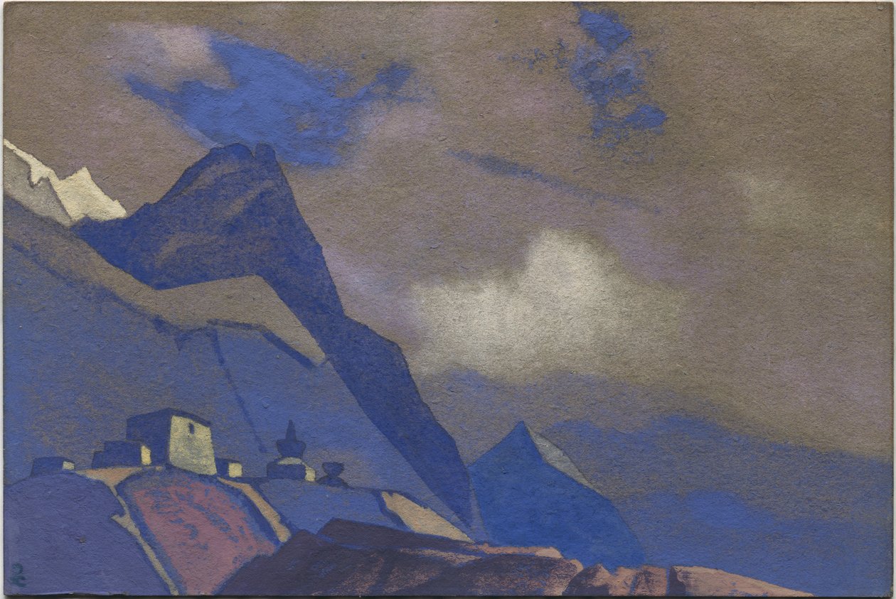 Tibet, a Brahmaputra közelében, 1936 alkotó: Nicholas Roerich