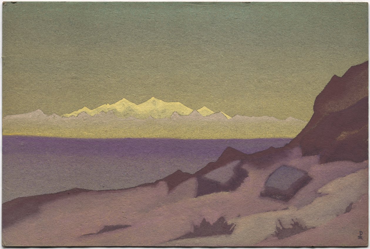 Tibeti határ, Tsaidam, 1936 alkotó: Nicholas Roerich
