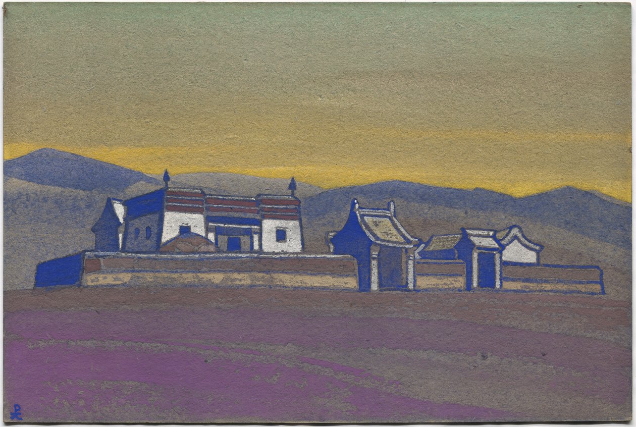 Tsagan-Kure, Belső-Mongólia, 1936 alkotó: Nicholas Roerich