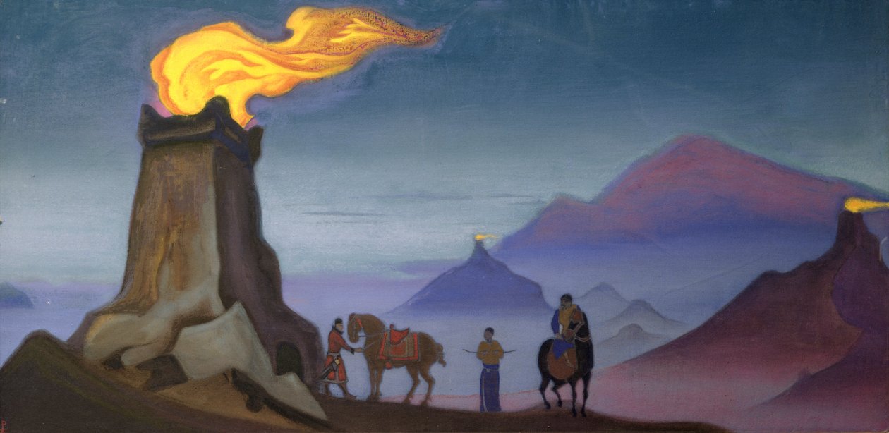 Győzelmi lángok, 1940 alkotó: Nicholas Roerich