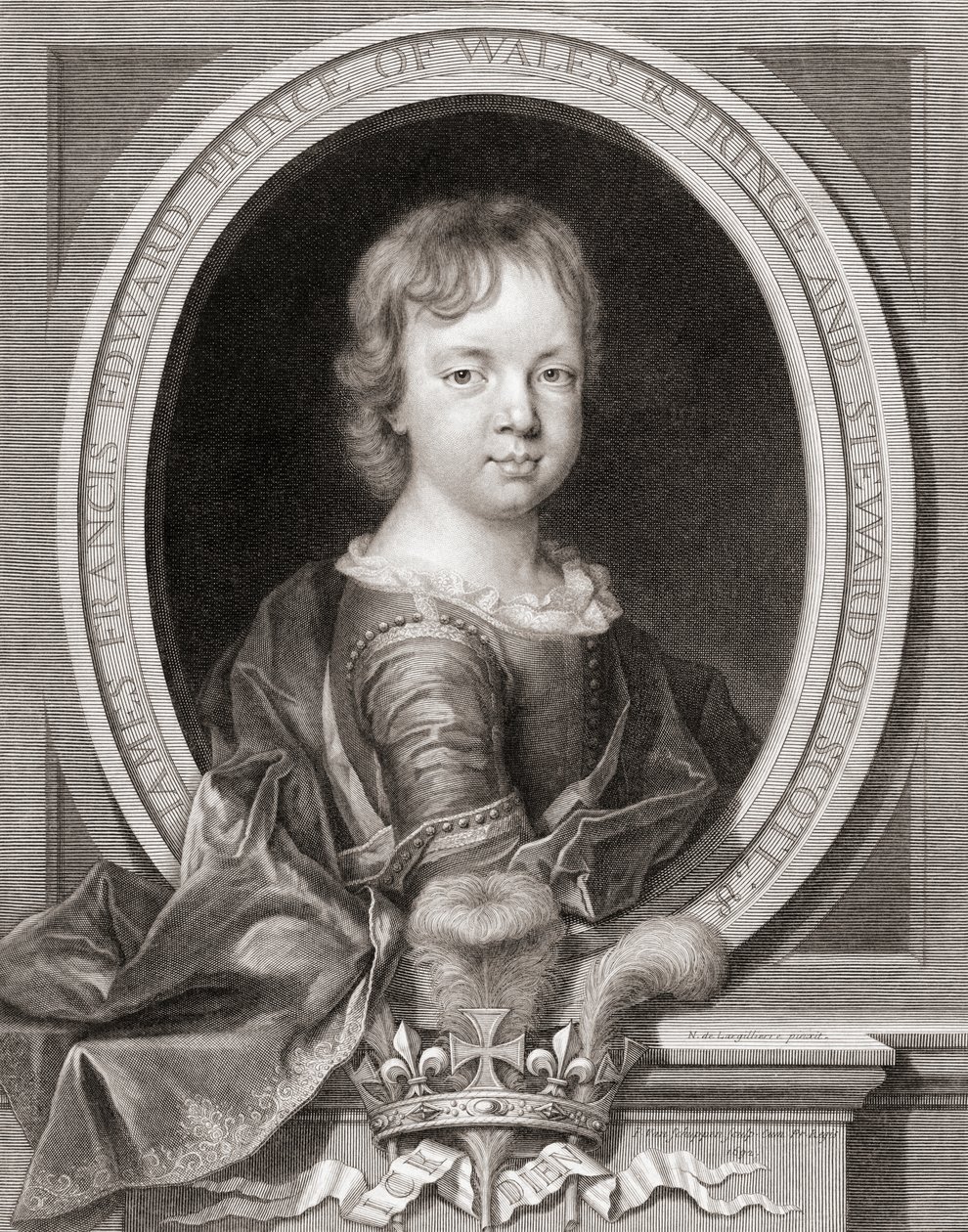 James Francis Edward Stuart herceg alkotó: Nicholas de (after) Largilliere