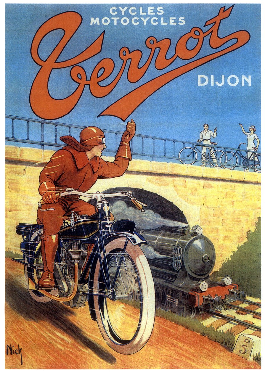 Terrot motos Dijon, reklám alkotó: Nick