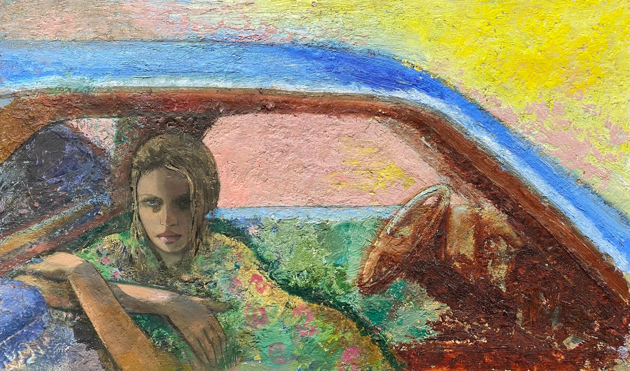 Convertible, 2020-23 (olaj, tábla) alkotó: Nick Williams