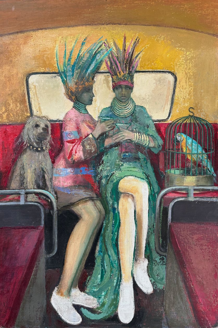 Happy Hour, 2019-23 (olaj, tábla) alkotó: Nick Williams