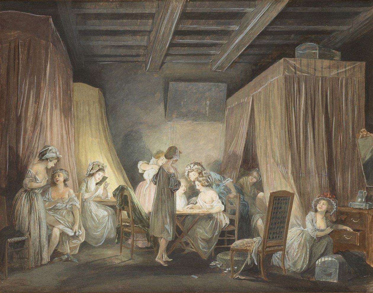 A munkások naplemente módozatokban, 1788 alkotó: Niclas Lafrensen