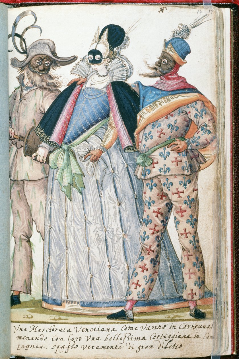 MS W.477 fol.16 Illumináció Kippell jelmezkönyvéből, 1588 körül. alkotó: Niclauss Kippell