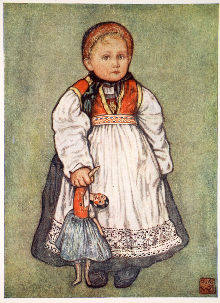 Egy telemarkeni baba, 1905 alkotó: Nico Jungman