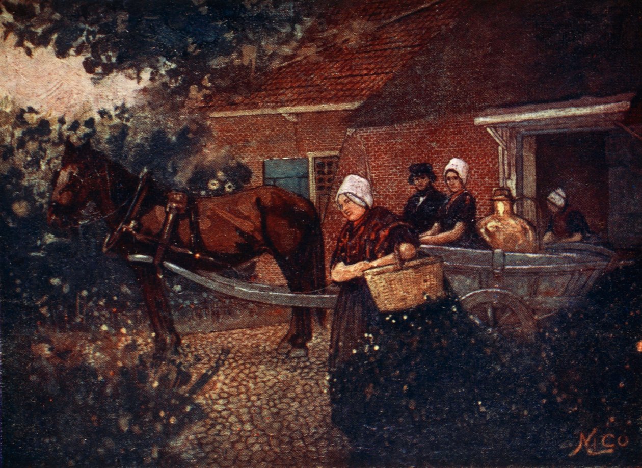 Egy Walcheren tejeskocsi, 1904 alkotó: Nico Jungman