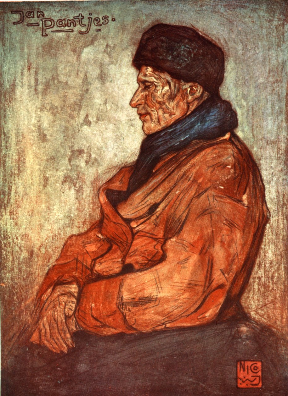Egy öreg halász, 1904 alkotó: Nico Jungman