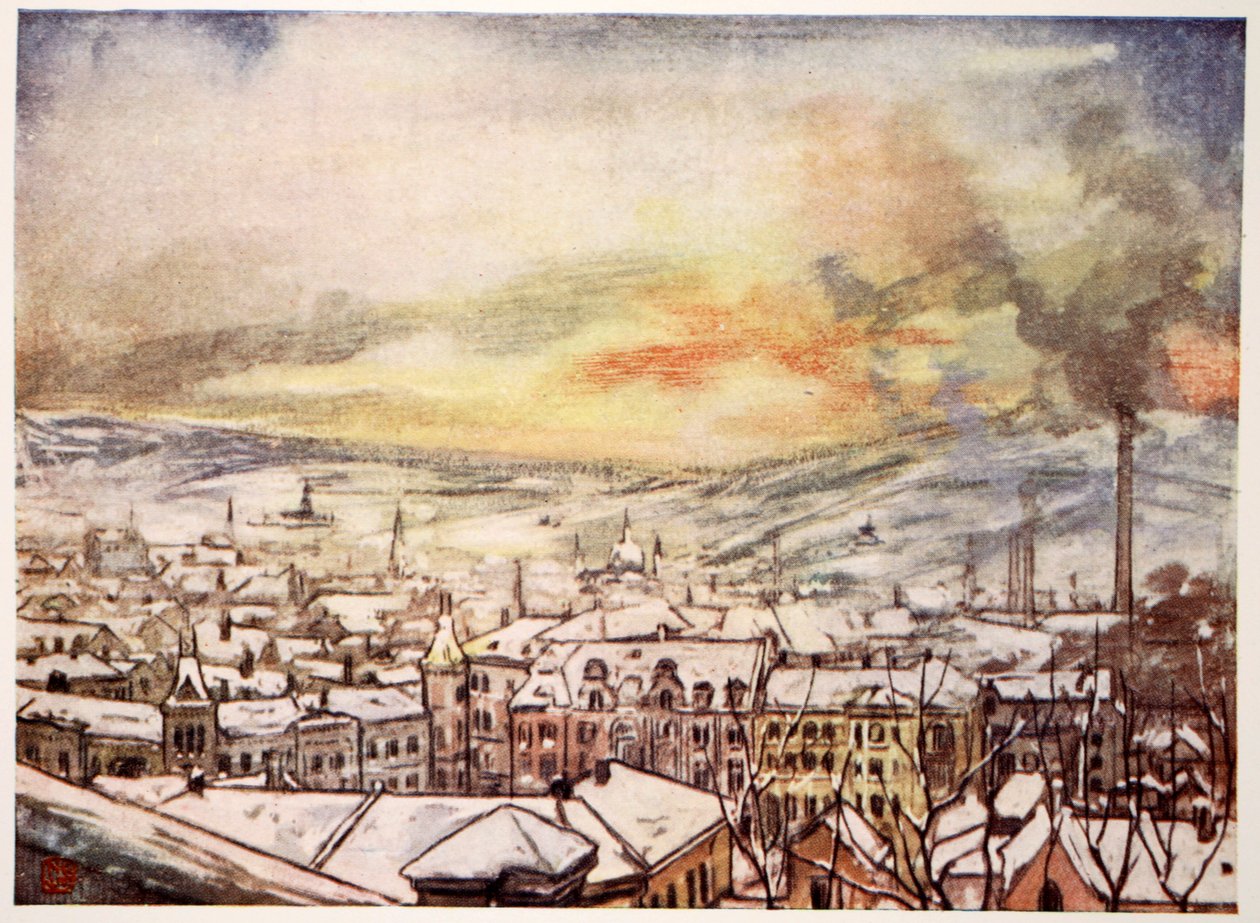 Christiania madártávlatból, 1905 alkotó: Nico Jungman