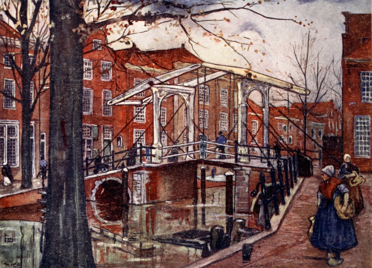 Az öreg Rajna, Leiden, 1904 alkotó: Nico Jungman