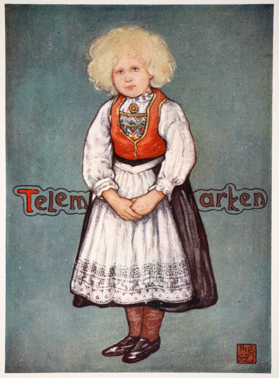Telemarkeni kislány, 1905 alkotó: Nico Jungman