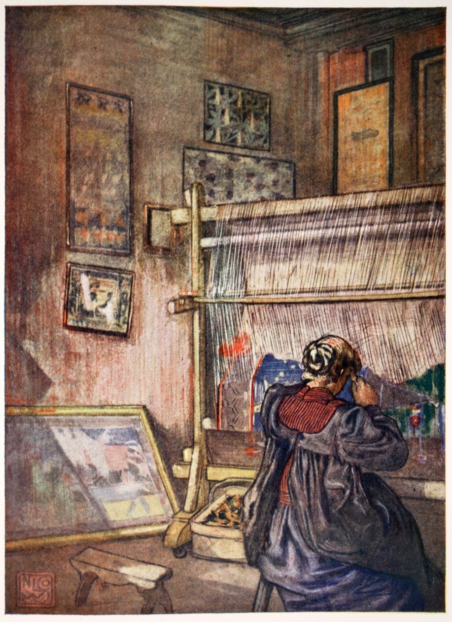 Natív kárpit készítése, 1905 alkotó: Nico Jungman