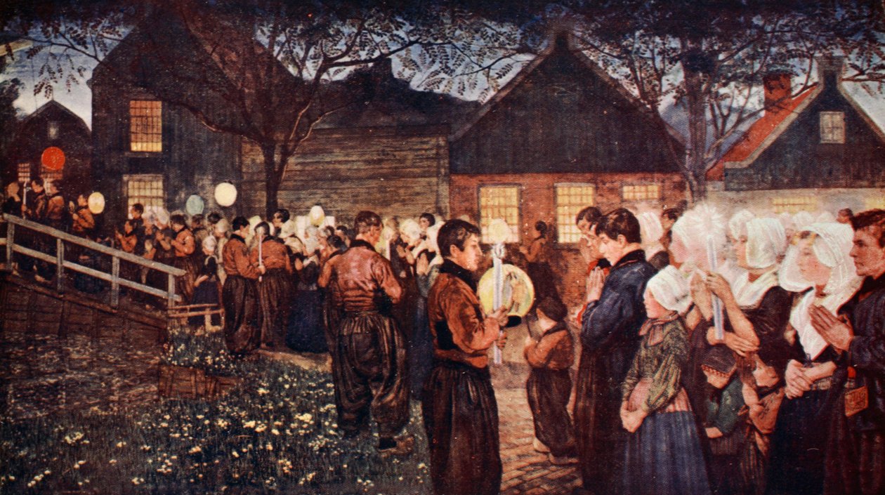 Vallási körmenet II, 1904 alkotó: Nico Jungman
