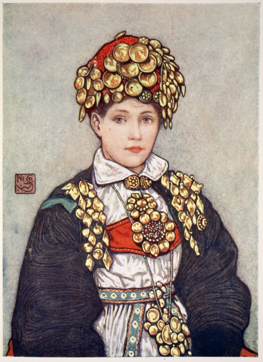 Saetersdalen menyasszony, 1905 alkotó: Nico Jungman