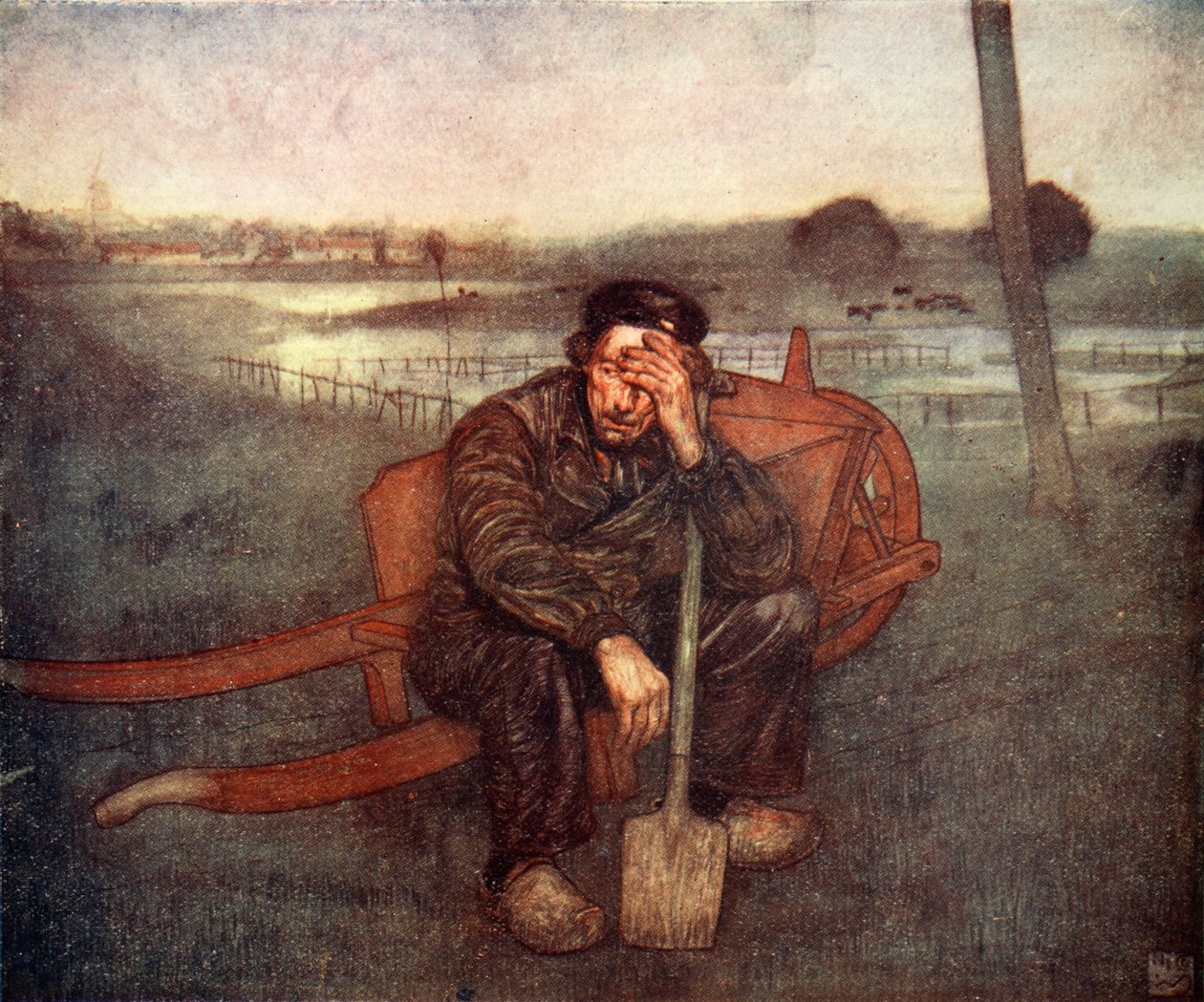 Kifáradt, 1904 alkotó: Nico Jungman