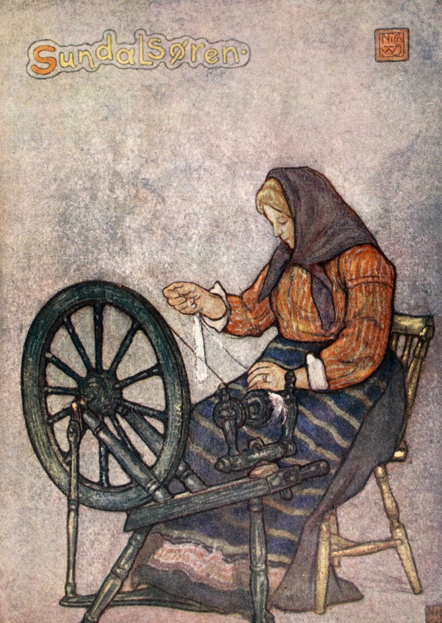 Fonó nő, Sundalsoren, 1905 alkotó: Nico Jungman