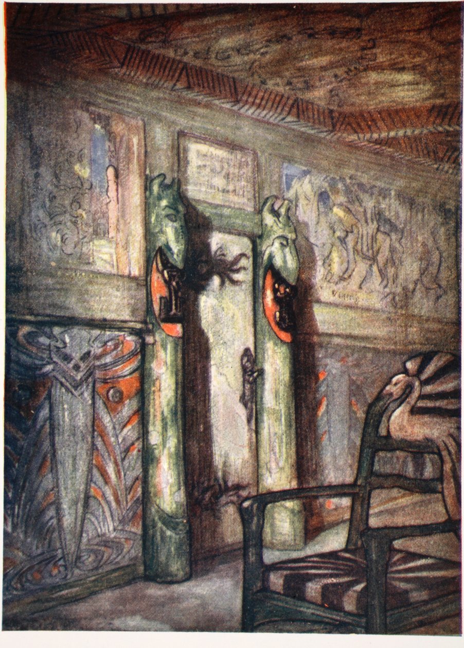 Munthe szobája Holmencollenben, 1905 alkotó: Nico Jungman